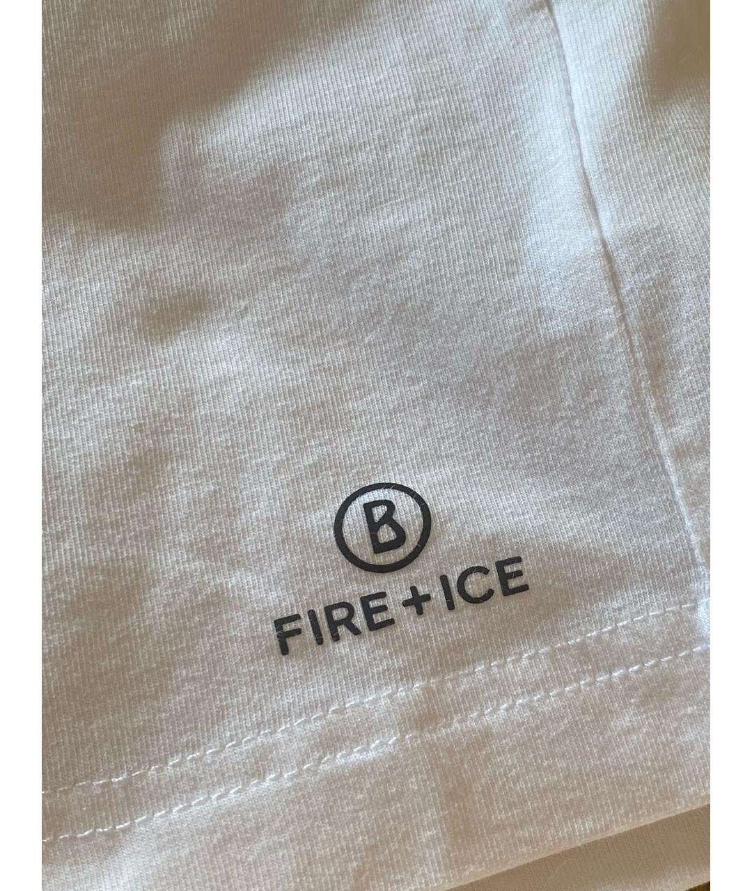 BOGNER Белая хлопко-эластановая футболка, фото 6