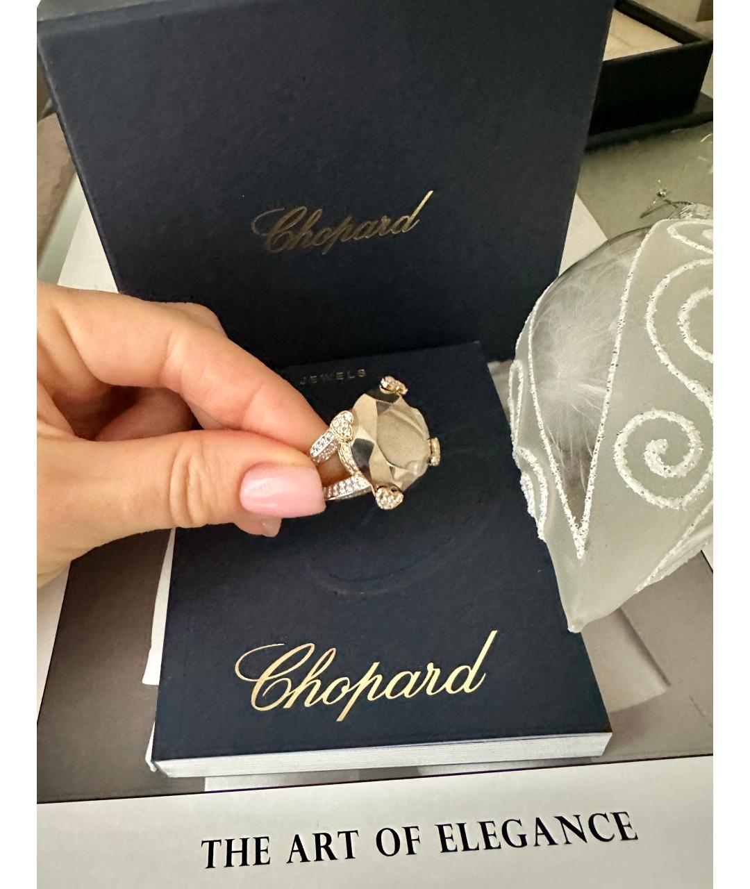 CHOPARD Коричневое кольцо из белого золота, фото 5