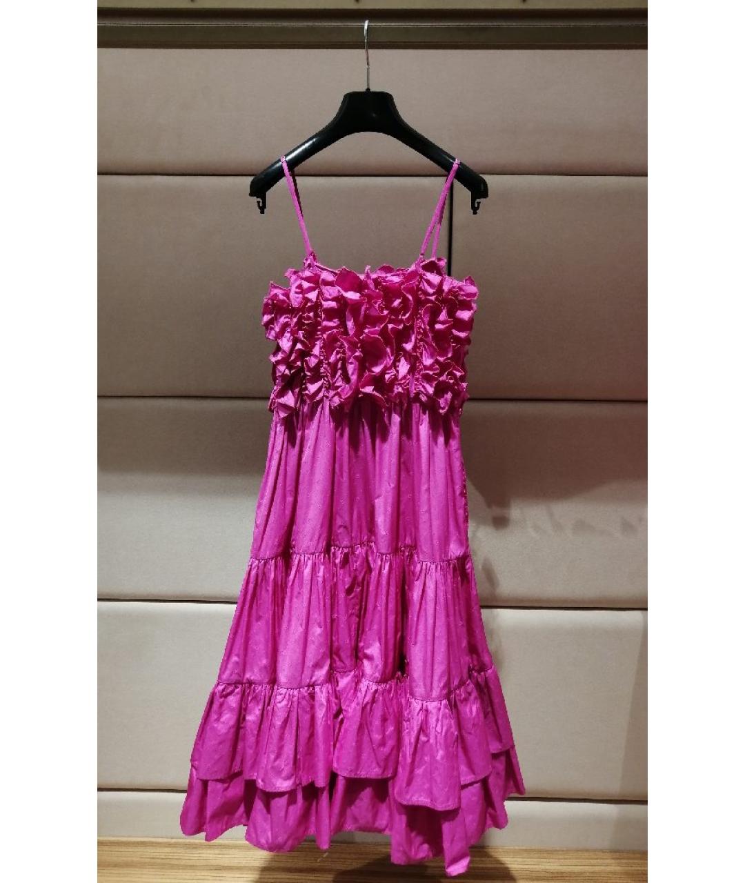 MSGM Фуксия повседневное платье, фото 2