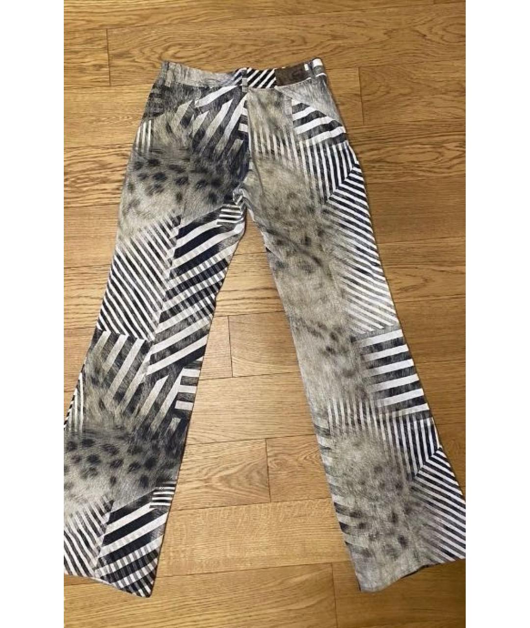 JUST CAVALLI Мульти хлопко-эластановые прямые джинсы, фото 6