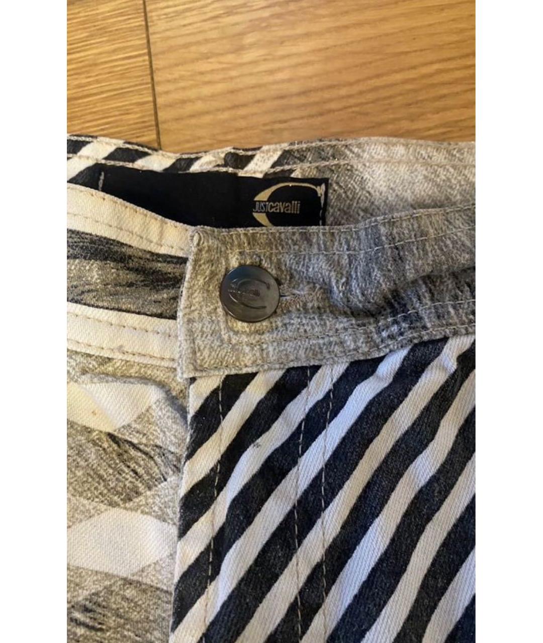 JUST CAVALLI Мульти хлопко-эластановые прямые джинсы, фото 5
