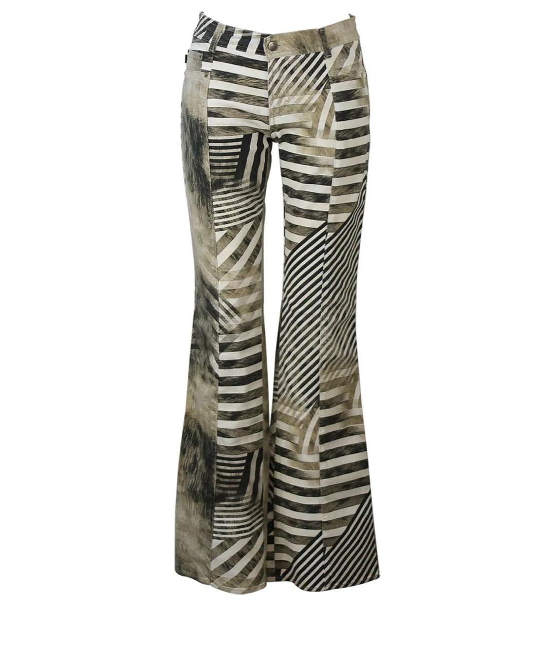 JUST CAVALLI Мульти хлопко-эластановые прямые джинсы, фото 1