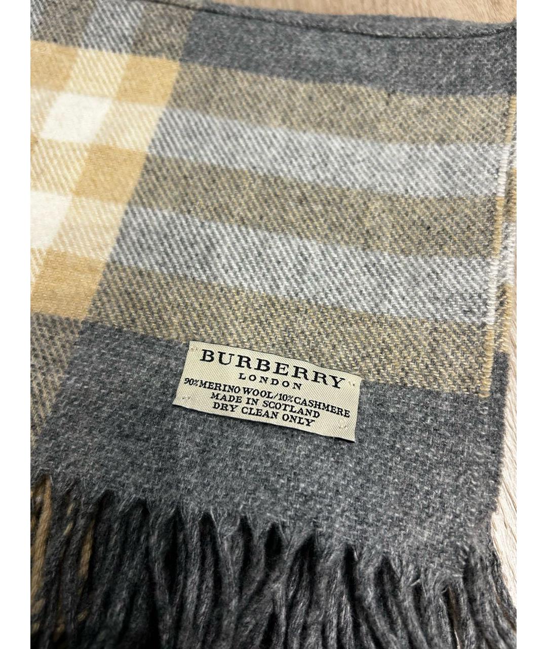 BURBERRY Мульти шерстяной шарф, фото 3