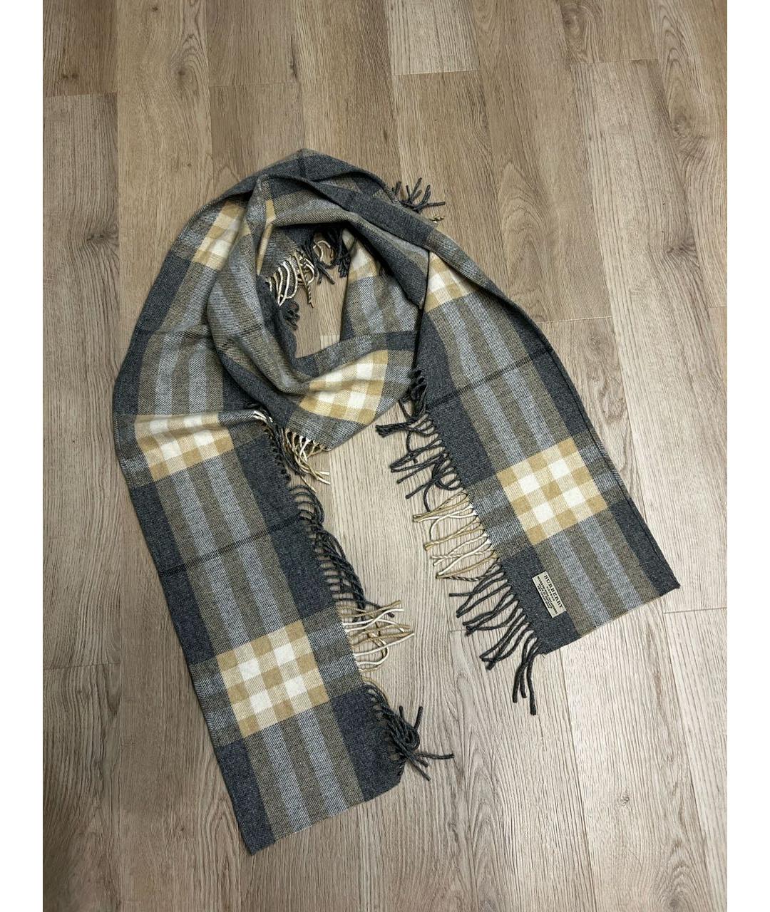 BURBERRY Мульти шерстяной шарф, фото 2