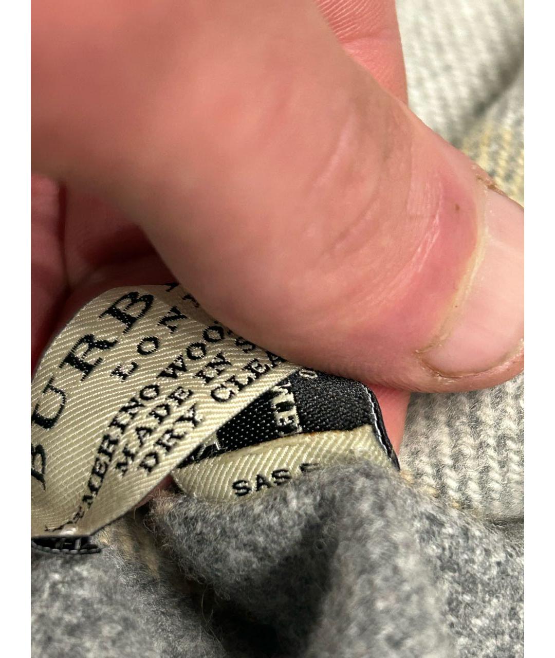 BURBERRY Мульти шерстяной шарф, фото 5