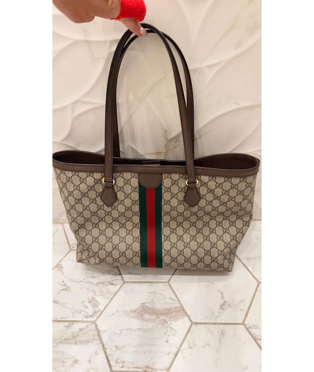 GUCCI Бежевая сумка тоут, фото 2