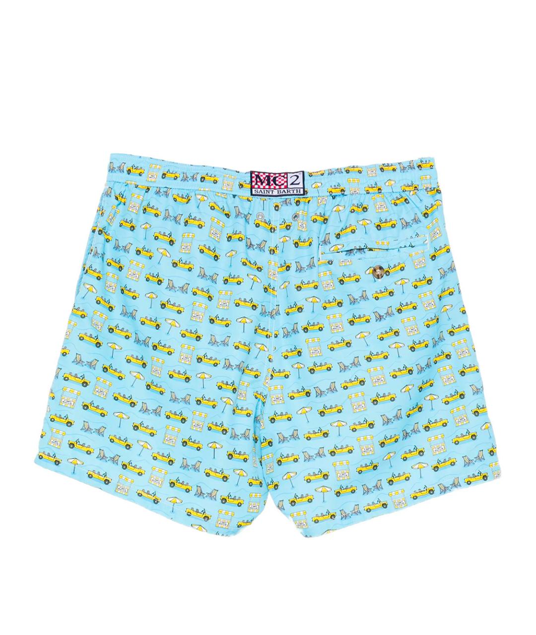 MC2 SAINT BARTH Мульти полиэстеровые шорты, фото 2