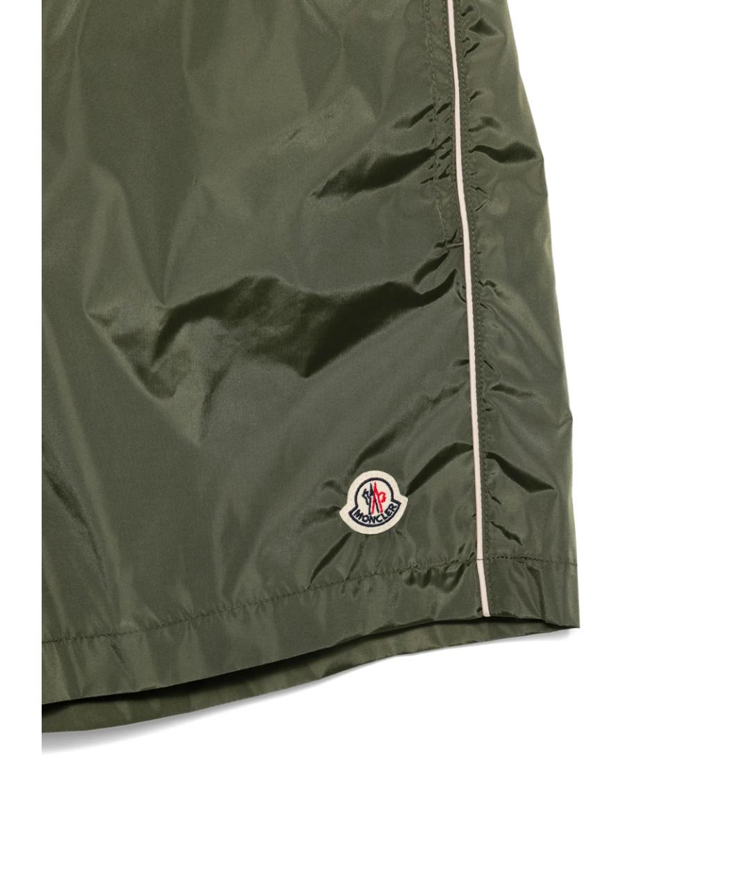 MONCLER Зеленые полиамидовые шорты, фото 2