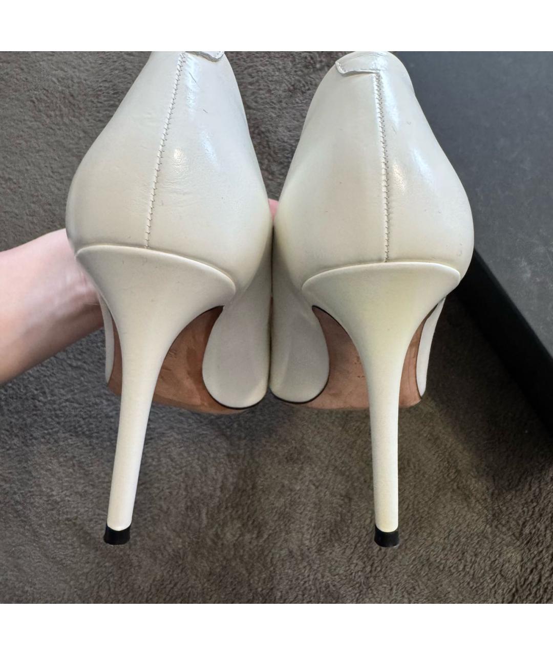 HUGO BOSS Белые кожаные туфли, фото 4