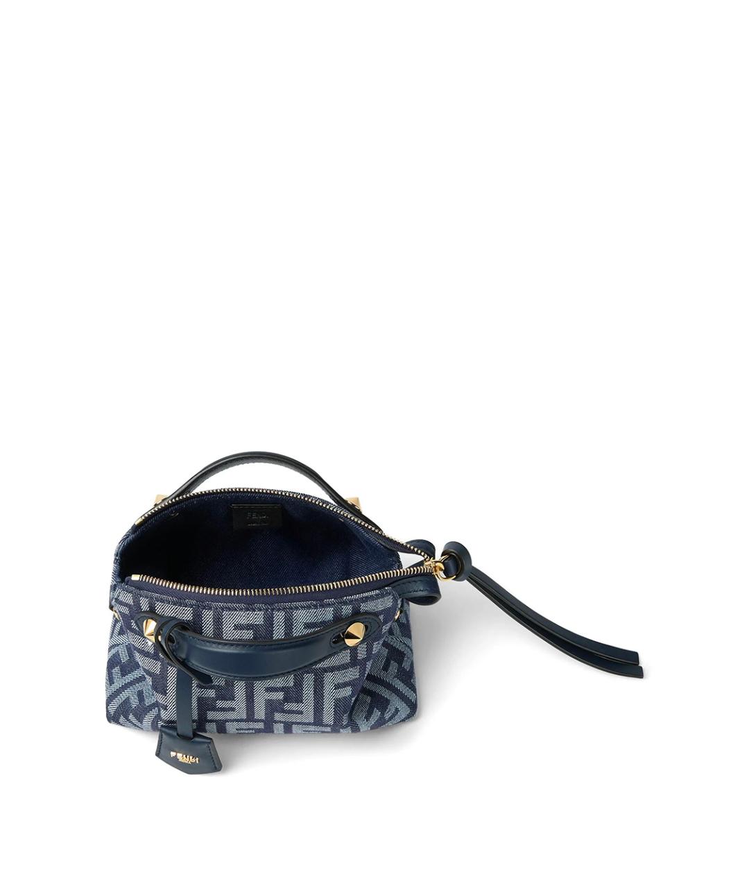 FENDI Синяя тканевая сумка через плечо, фото 3