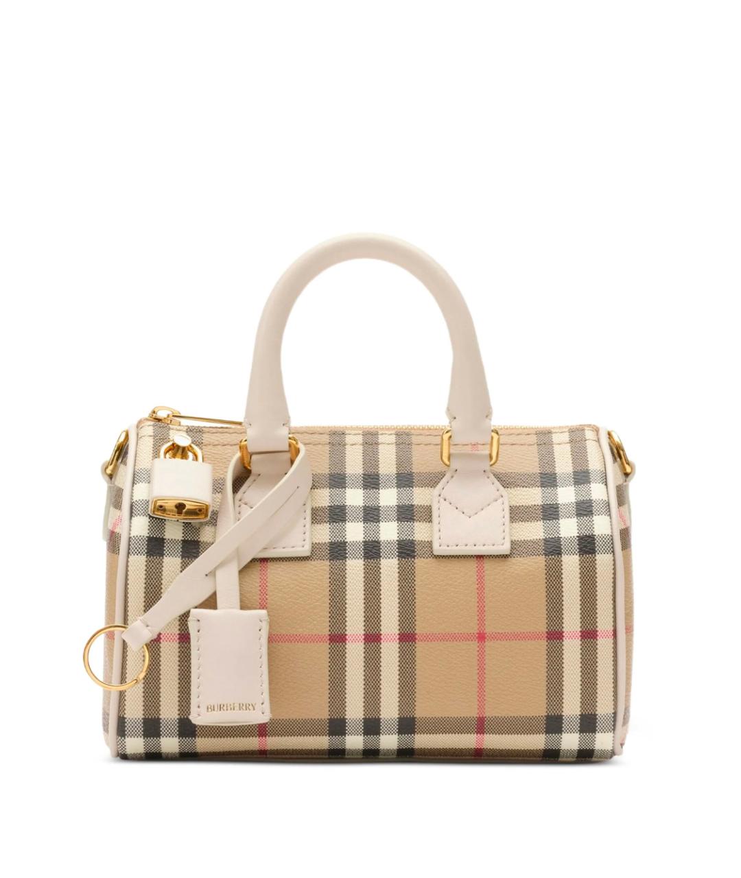 BURBERRY Мульти тканевая сумка с короткими ручками, фото 1