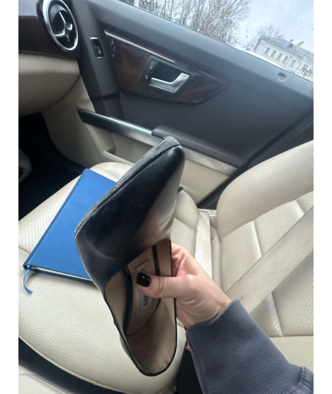 JIMMY CHOO Черные кожаные туфли, фото 5