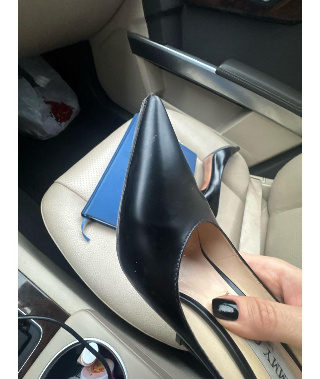 JIMMY CHOO Черные кожаные туфли, фото 6