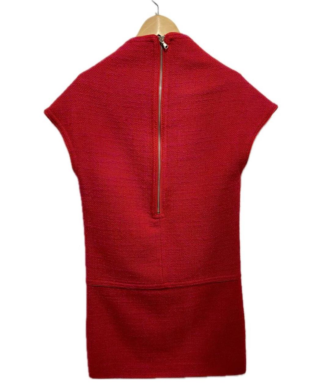 MARC BY MARC JACOBS Фуксия твидовое повседневное платье, фото 3