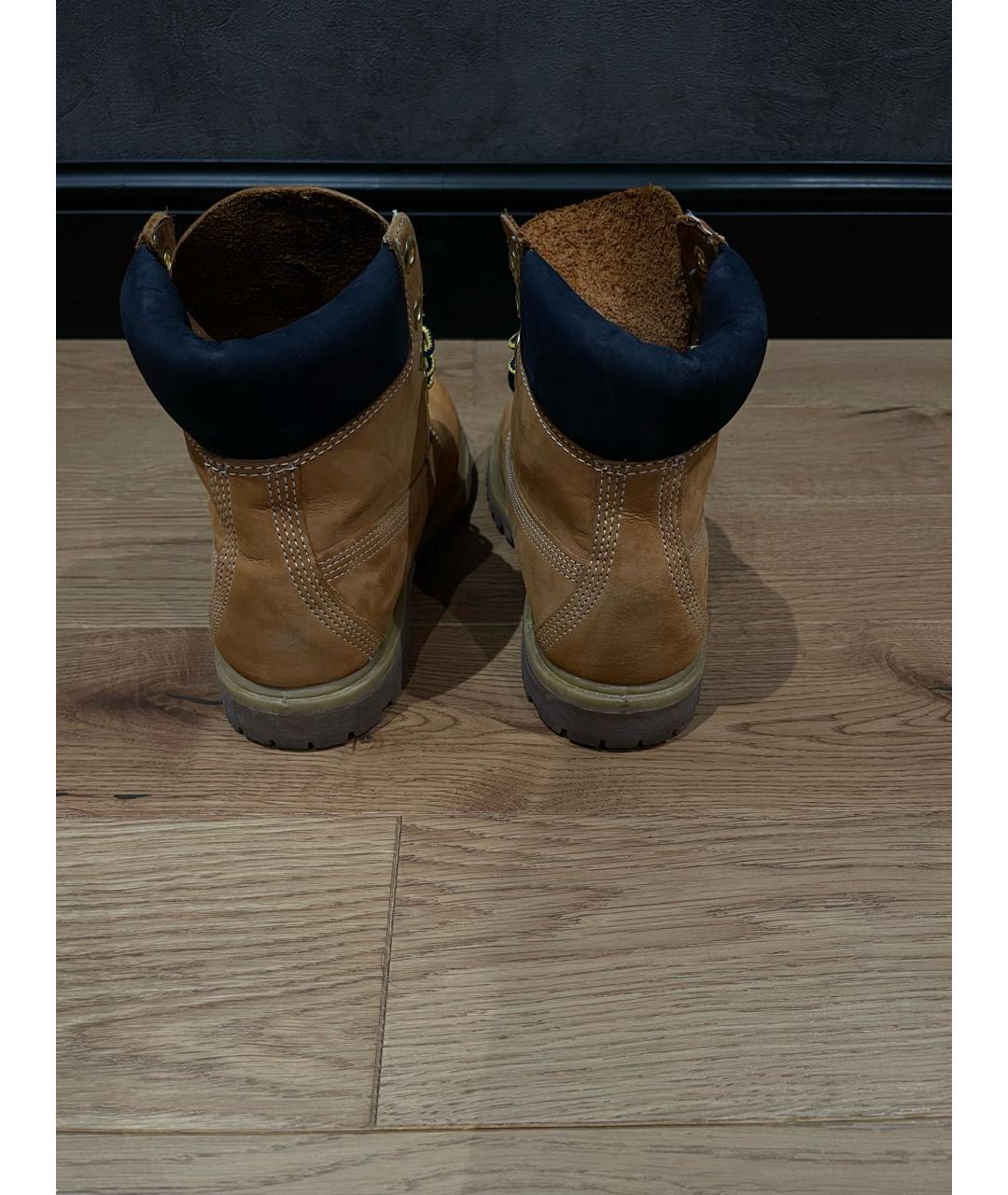 TIMBERLAND Коричневые нубуковые ботинки, фото 3