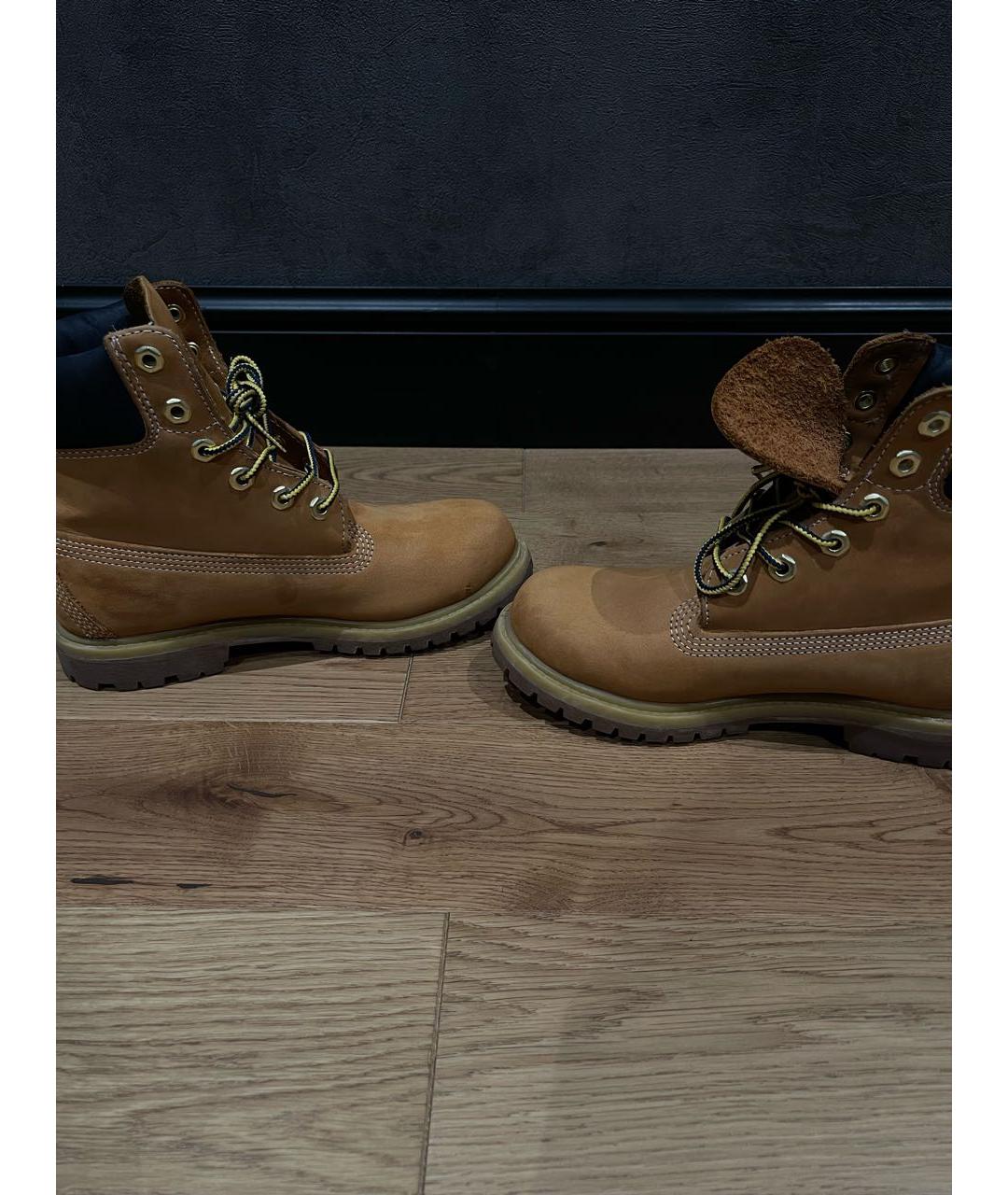 TIMBERLAND Коричневые нубуковые ботинки, фото 2