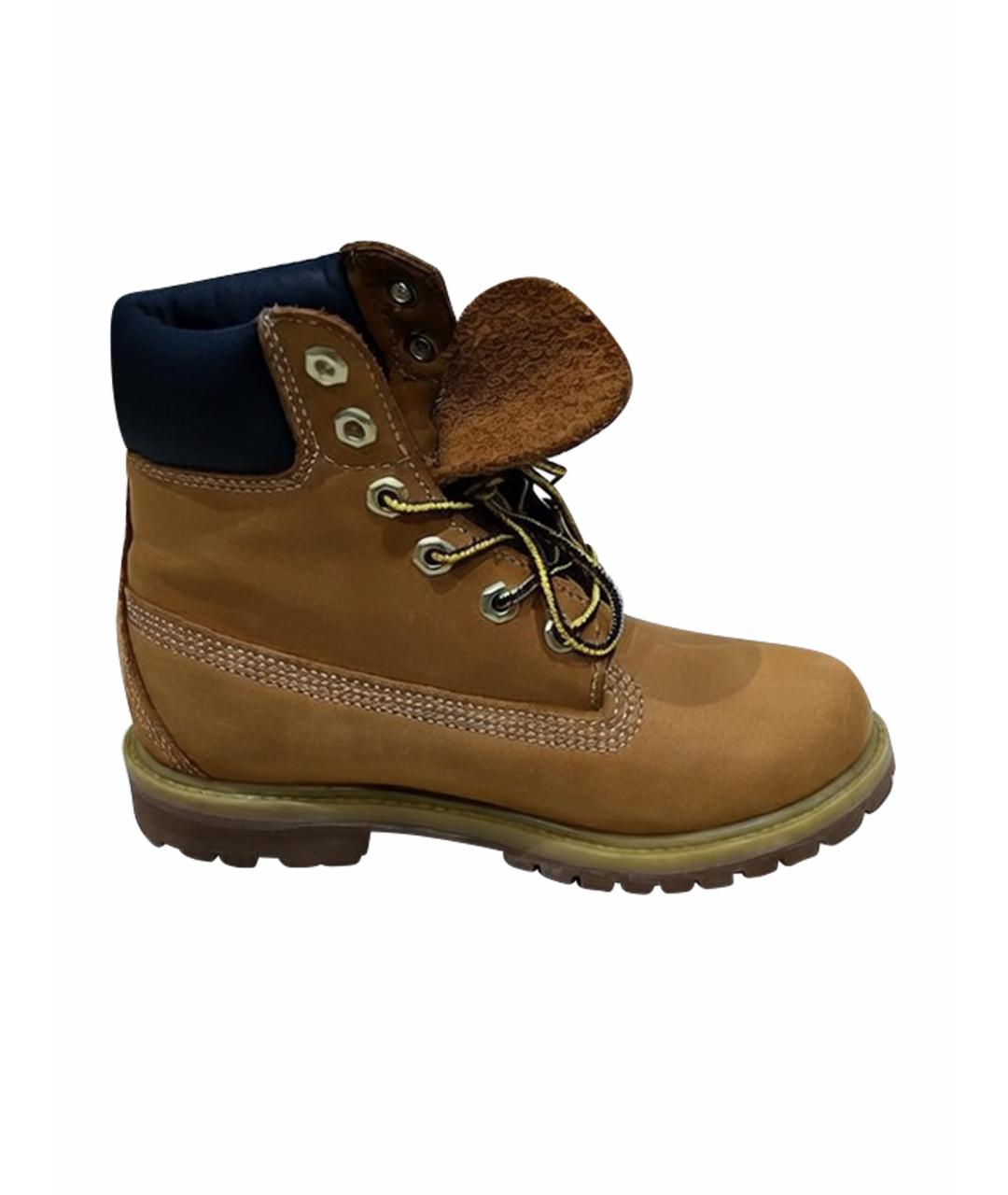 TIMBERLAND Коричневые нубуковые ботинки, фото 1