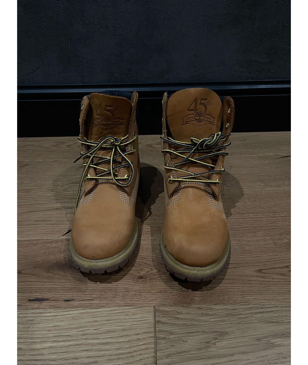 TIMBERLAND Коричневые нубуковые ботинки, фото 6