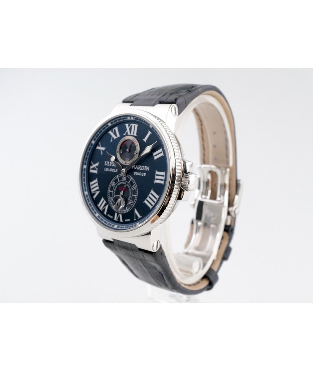 Ulysse Nardin Синие металлические часы, фото 3