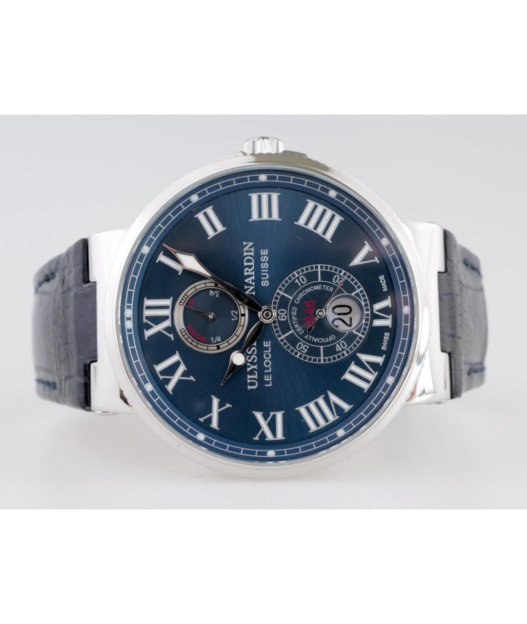 Ulysse Nardin Синие металлические часы, фото 2