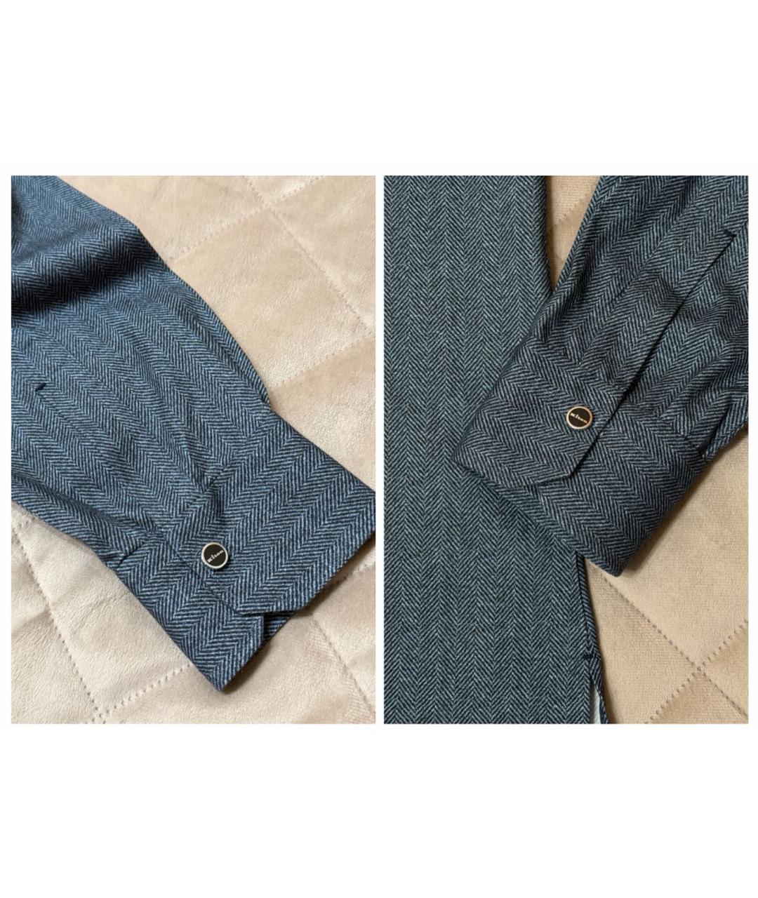 KITON Серая хлопковая кэжуал рубашка, фото 8