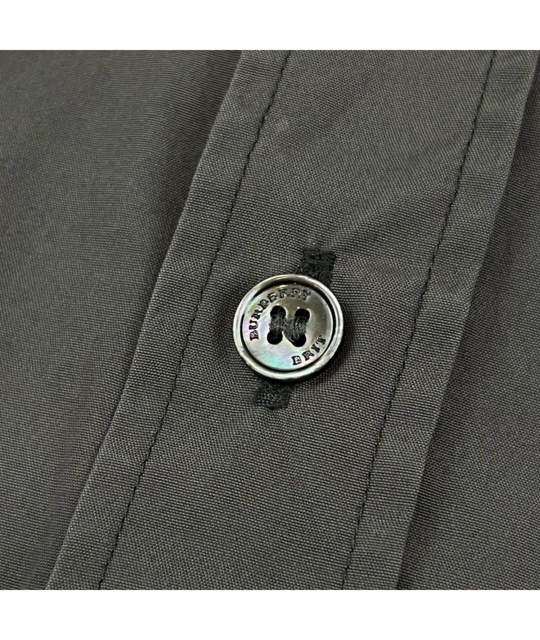 BURBERRY Антрацитовая хлопковая классическая рубашка, фото 6