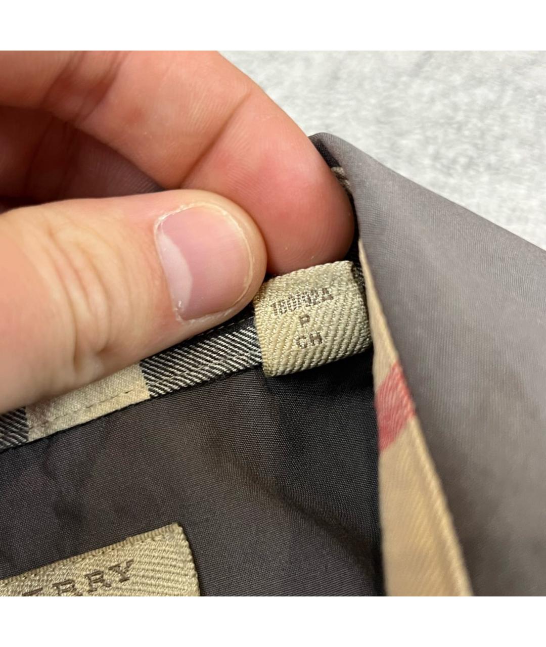 BURBERRY Антрацитовая хлопковая классическая рубашка, фото 7