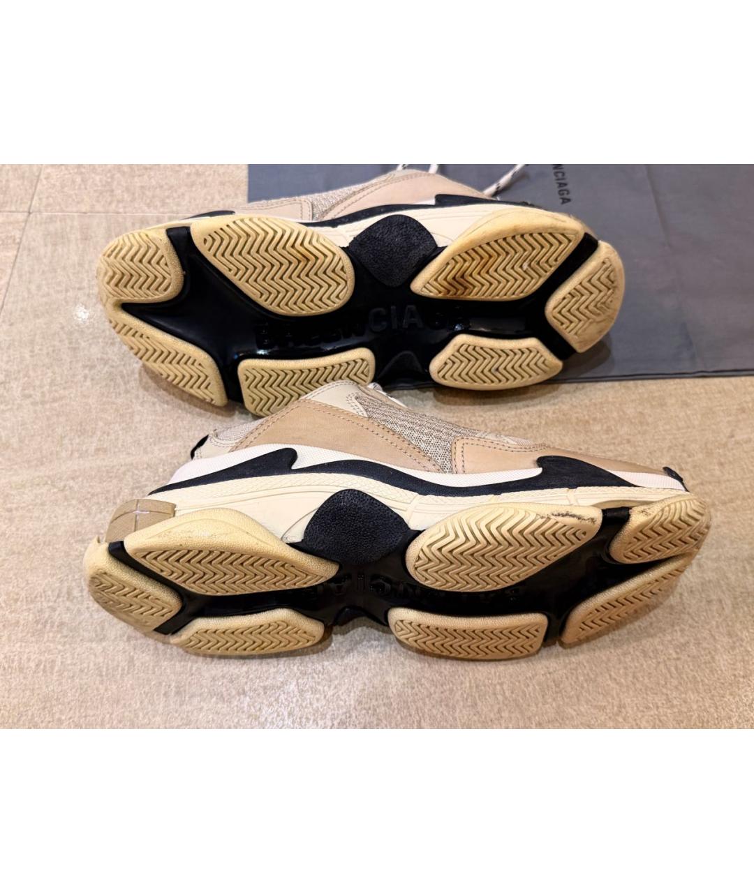 BALENCIAGA Бежевые кроссовки, фото 6