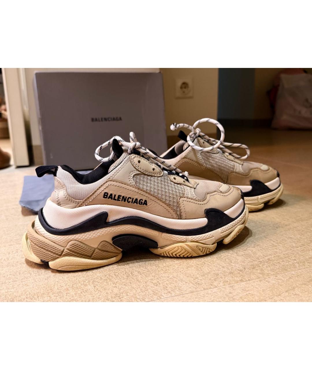 BALENCIAGA Бежевые кроссовки, фото 9