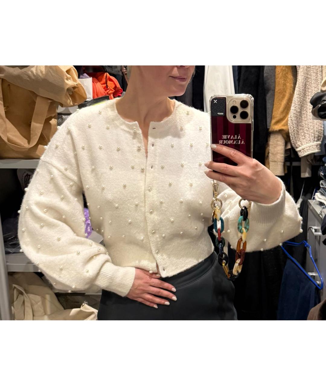 ZIMMERMANN Белый шерстяной кардиган, фото 3