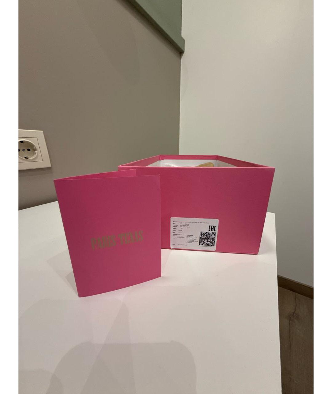 PARIS TEXAS Черные кожаные босоножки, фото 5