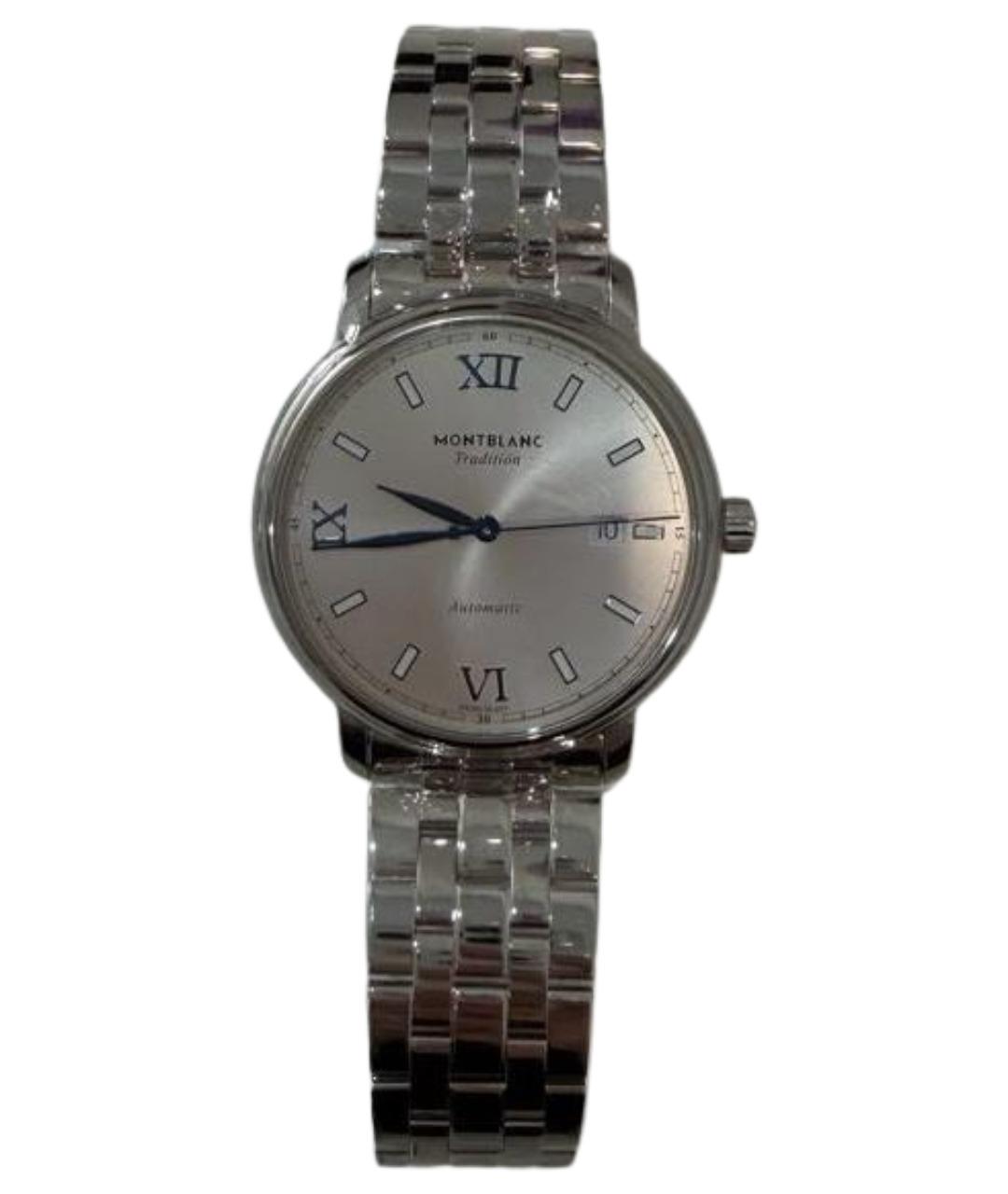 MONTBLANC Серебряные стальные часы, фото 1