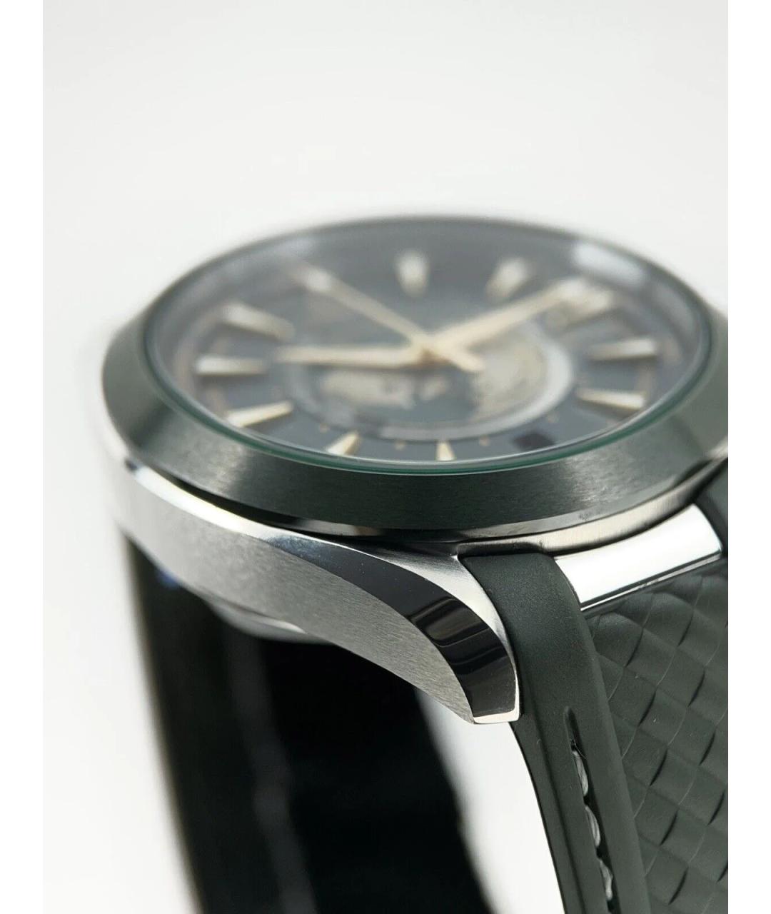 OMEGA Зеленые металлические часы, фото 4