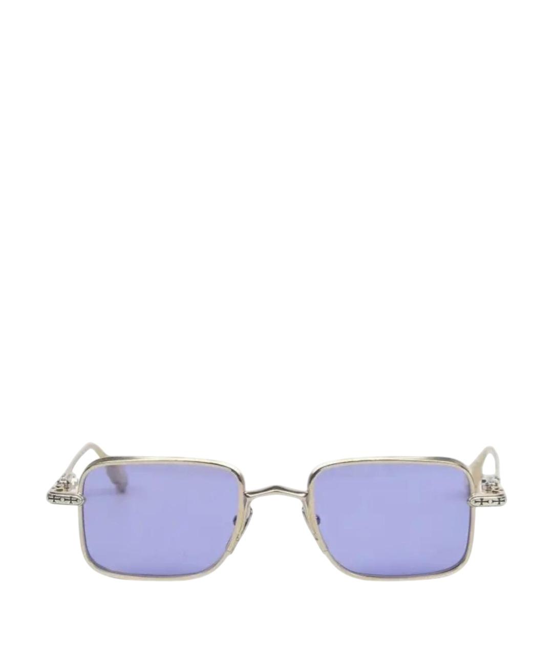 CHROME HEARTS Золотые металлические солнцезащитные очки, фото 1