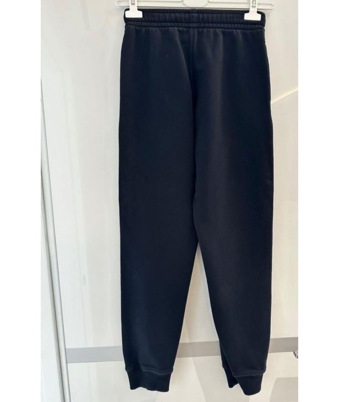 BURBERRY Черные хлопковые спортивные брюки и шорты, фото 3