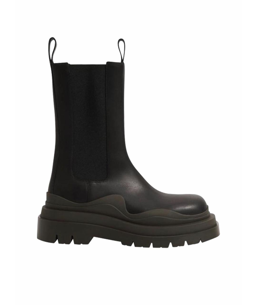 BOTTEGA VENETA Черные кожаные ботинки, фото 6