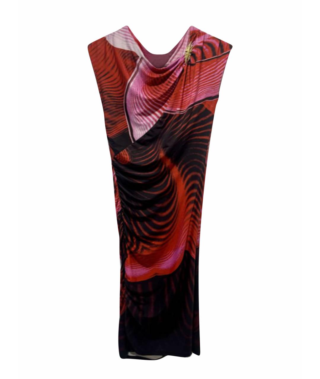 ROBERTO CAVALLI Мульти полиэстеровое повседневное платье, фото 1