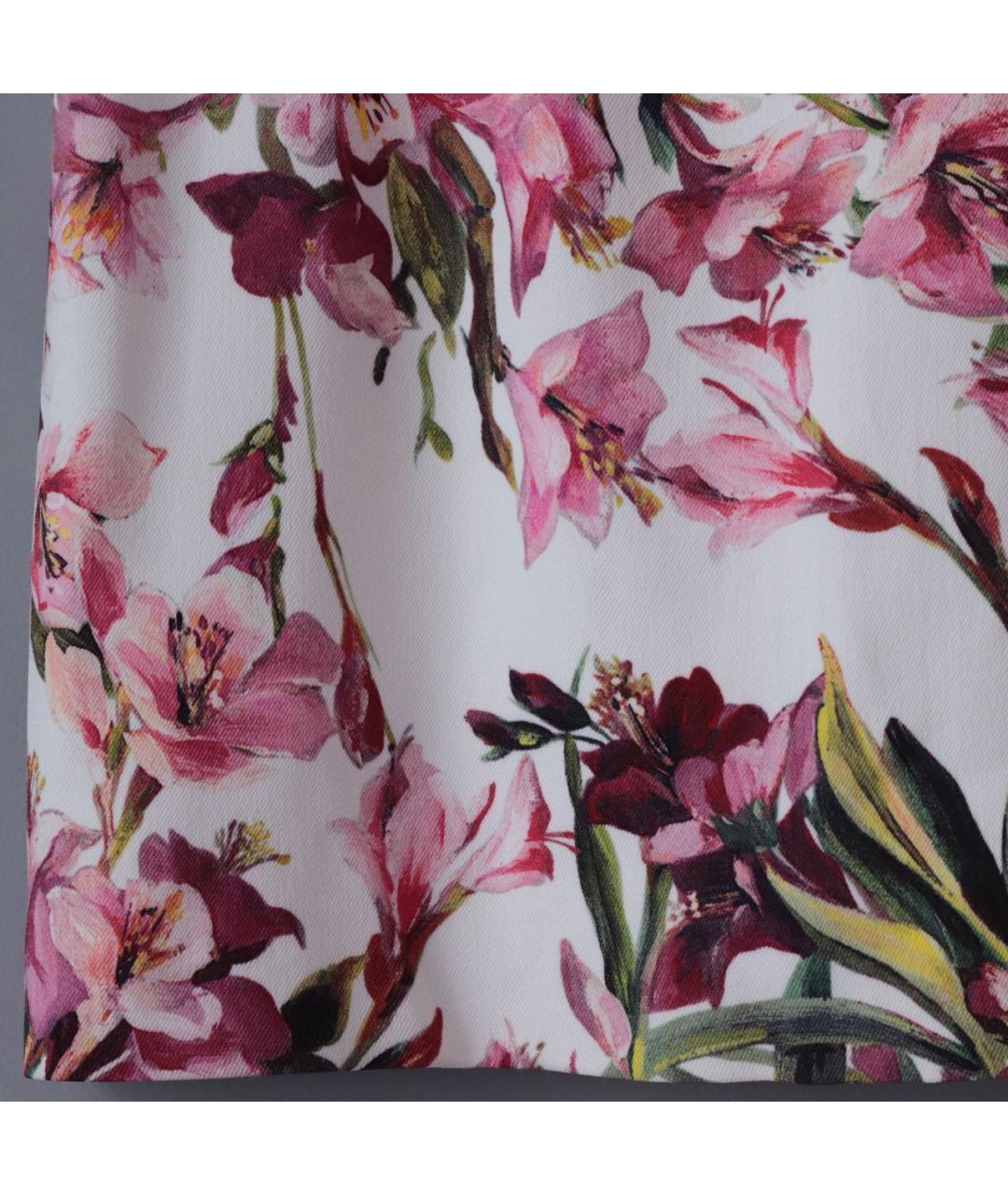 DOLCE&GABBANA Мульти вискозное повседневное платье, фото 4