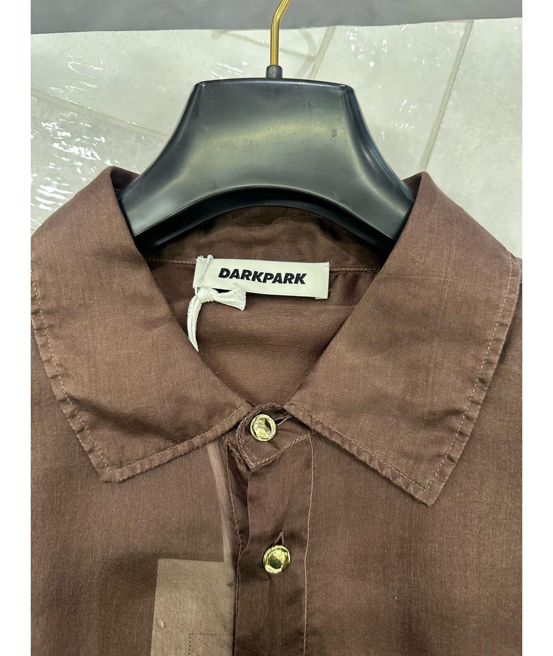 DARKPARK Коричневая шелковая рубашка, фото 5