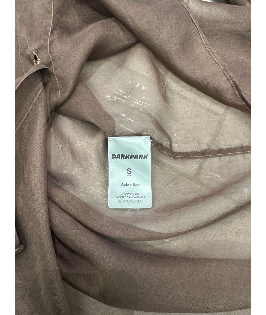 DARKPARK Коричневая шелковая рубашка, фото 6