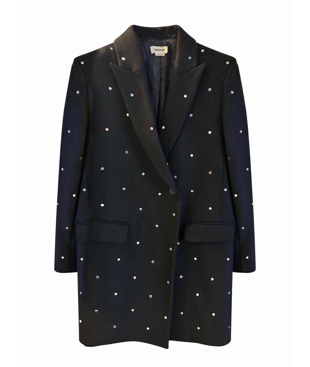 ZADIG & VOLTAIRE Черное шерстяное пальто, фото 1