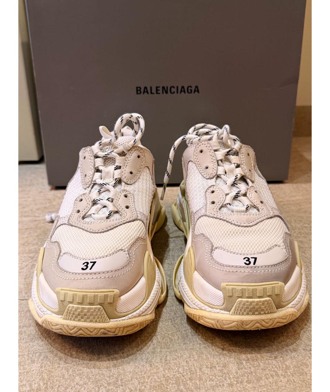 BALENCIAGA Белые кроссовки, фото 2