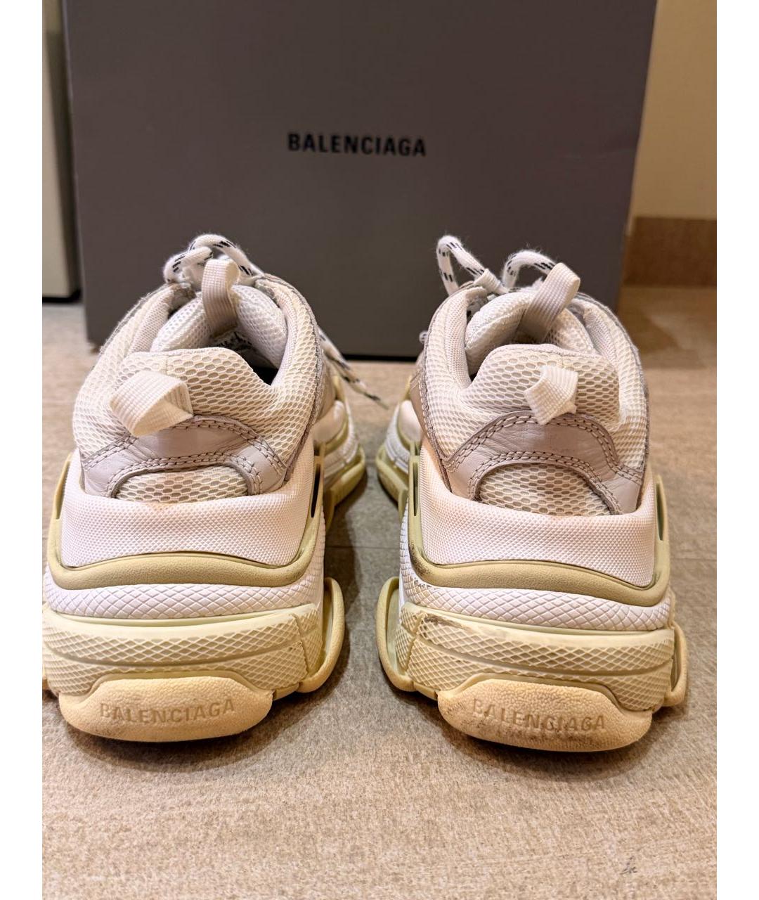 BALENCIAGA Белые кроссовки, фото 4