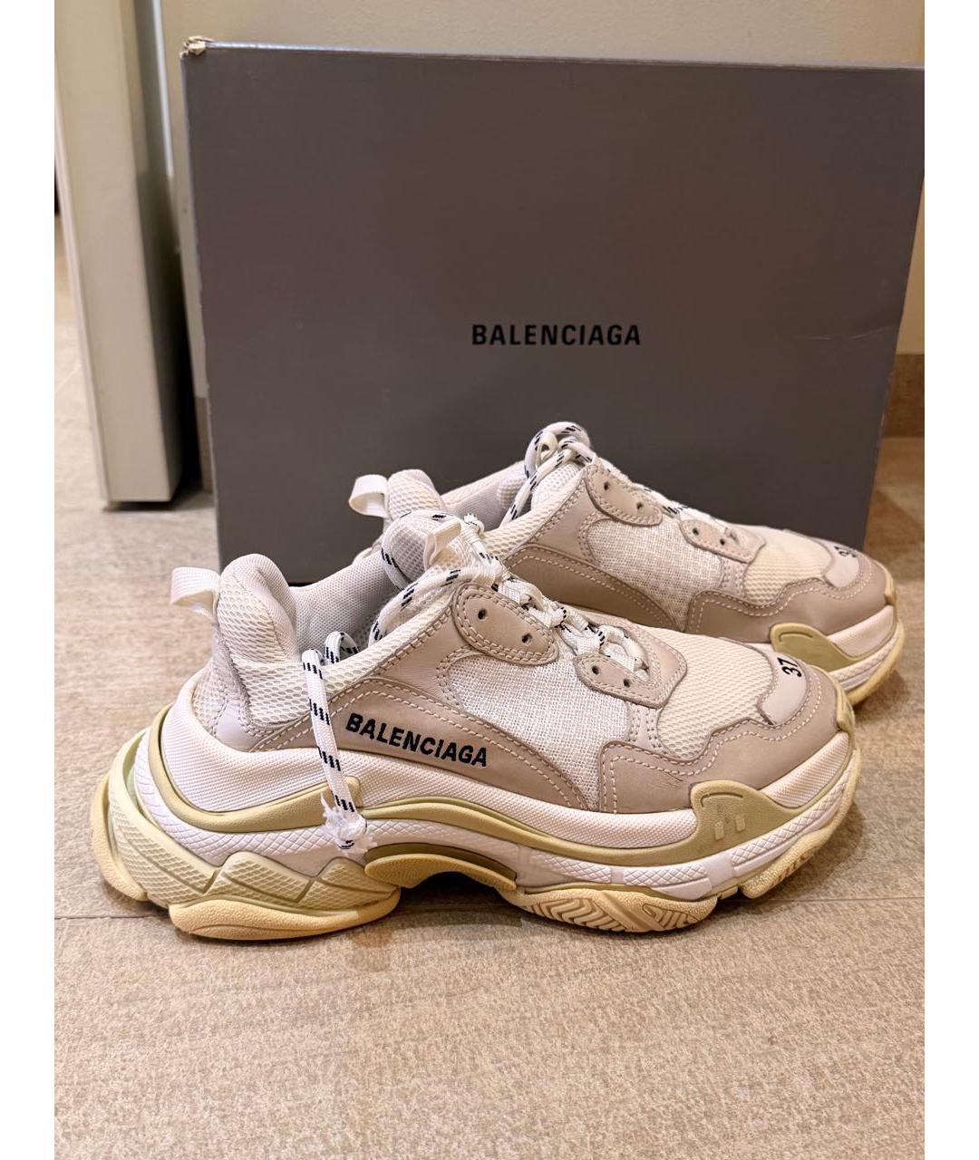 BALENCIAGA Белые кроссовки, фото 6