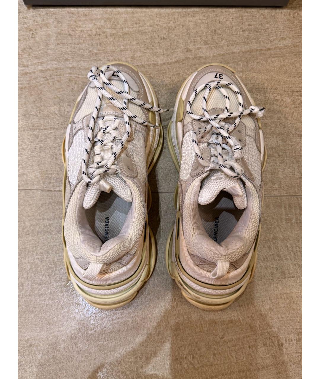 BALENCIAGA Белые кроссовки, фото 3