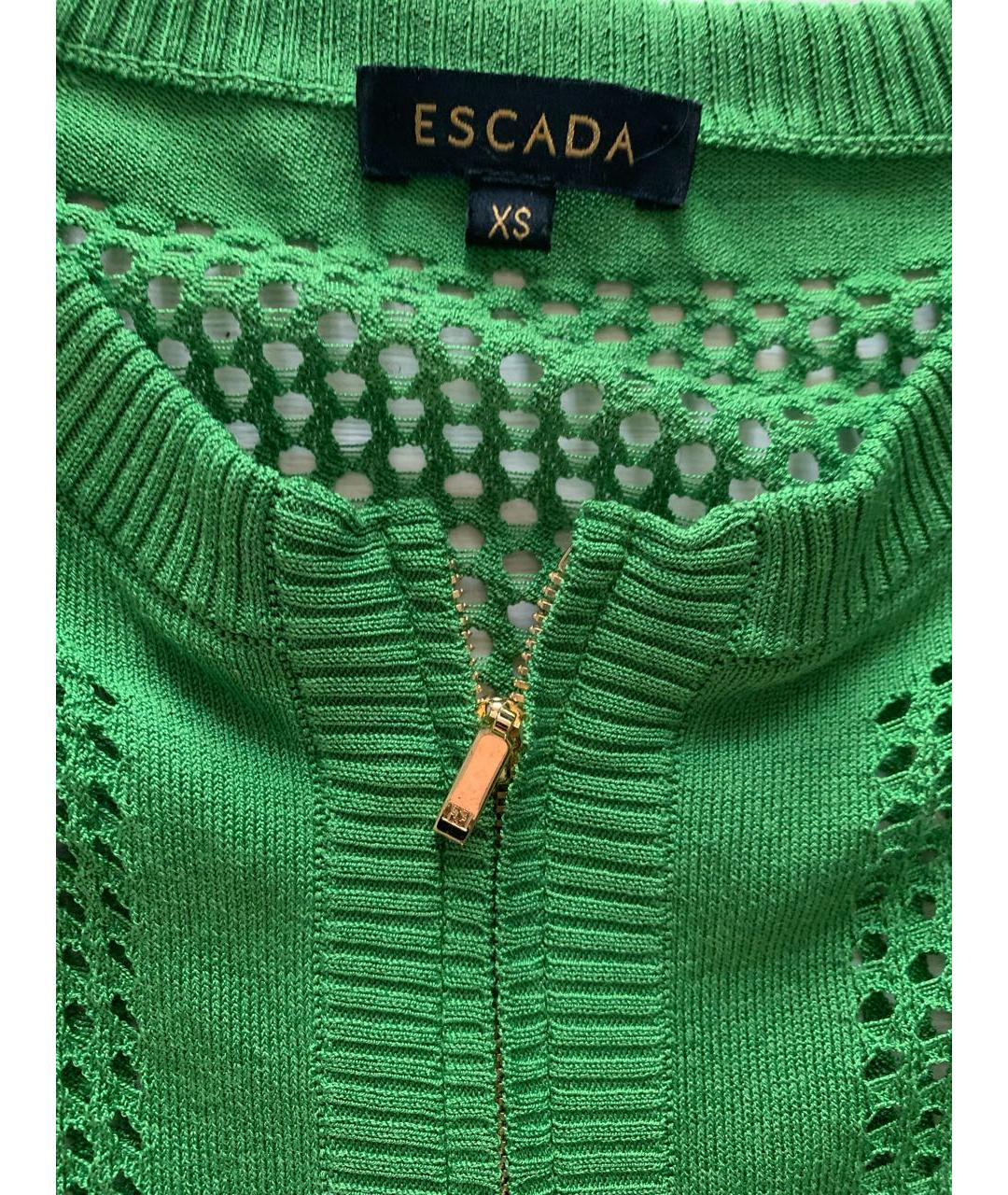 ESCADA Зеленый хлопковый кардиган, фото 3