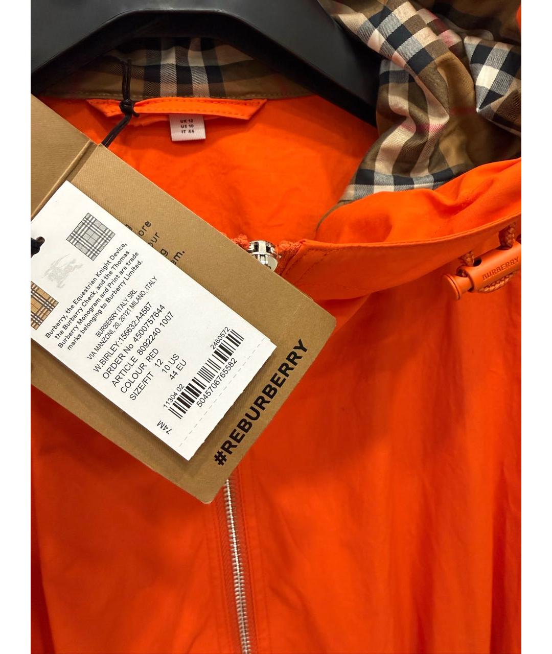 BURBERRY Красный тренч/плащ, фото 7