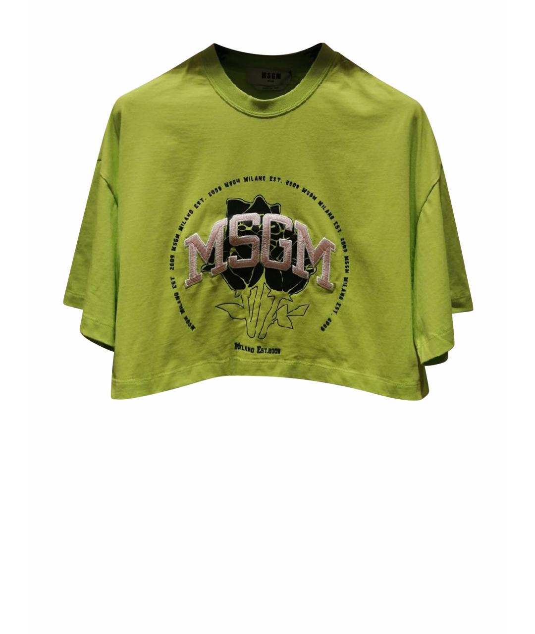 MSGM Мульти хлопковая футболка, фото 1