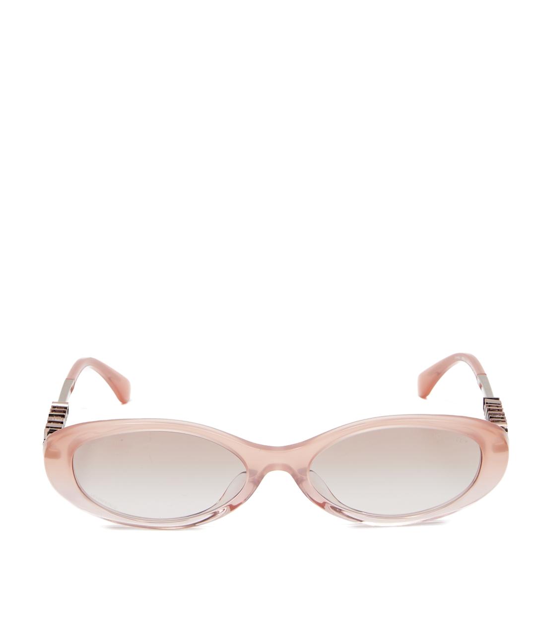 CHANEL Розовые пластиковые солнцезащитные очки, фото 2