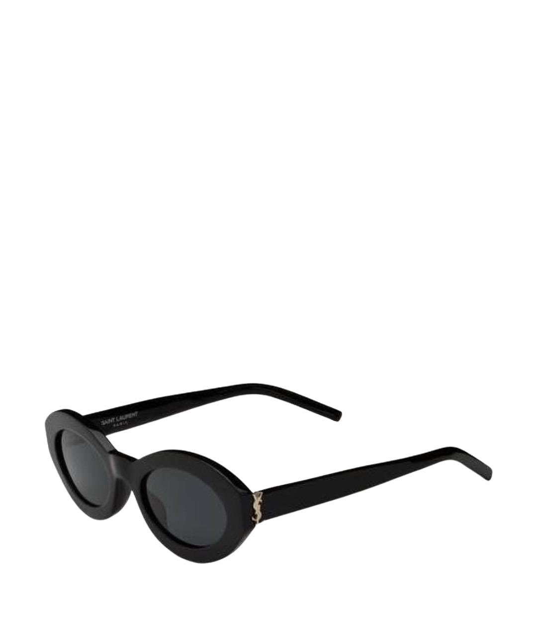 SAINT LAURENT Черные пластиковые солнцезащитные очки, фото 1